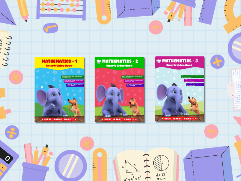Grade 1, 2, and 3 Mathematics Smart Video Book bundle